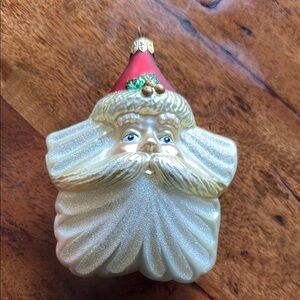 Radko Santa Claus Ornament - glitter!